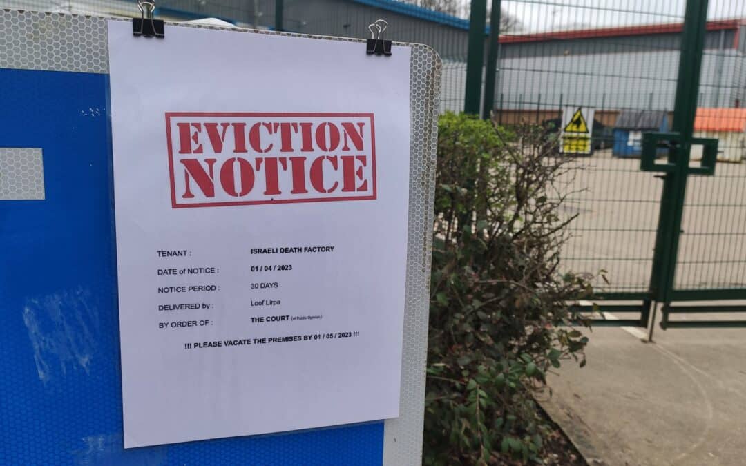 Leicester’s Israeli weapons factory issued with eviction notice