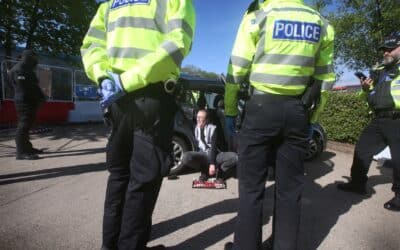 Palestine Action Locks Down Leicester’s Israeli Weapons Factory on Day 10 of The Siege