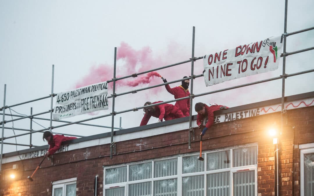 Trial Begins for Six Activists Who Disarmed Shenstone’s Israeli Weapons Factory