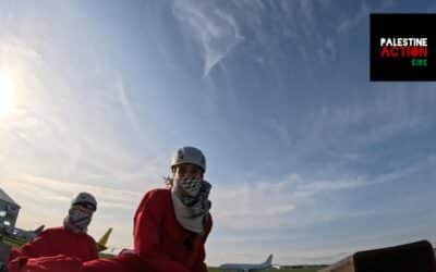 Palestine Action Éire halt US military plane at shannon airport