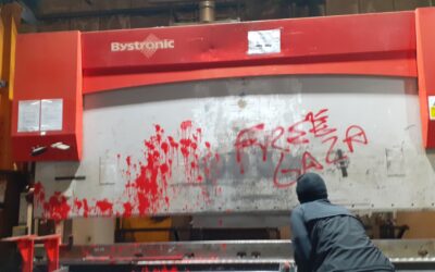 PALESTINE ACTION RAID DURHAM GENOCIDE SUPPLIER PERMOID INDUSTRIES