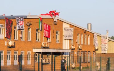 PALESTINE ACTION RETURN TO PERMOID INDUSTRIES, OCCUPYING THE ROOF AND SHUTTING THE FACTORY DOWN